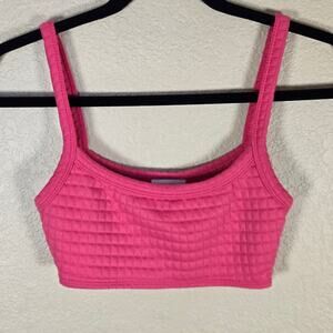 Princess Polly Fuchsia Waffle Textured Crop Top Bra Arabella Womens Size 0